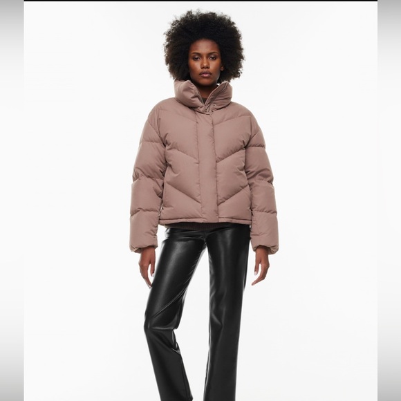 Aritzia Wilfred The Cloud Puff Grey Jacket - Picture 1 of 9